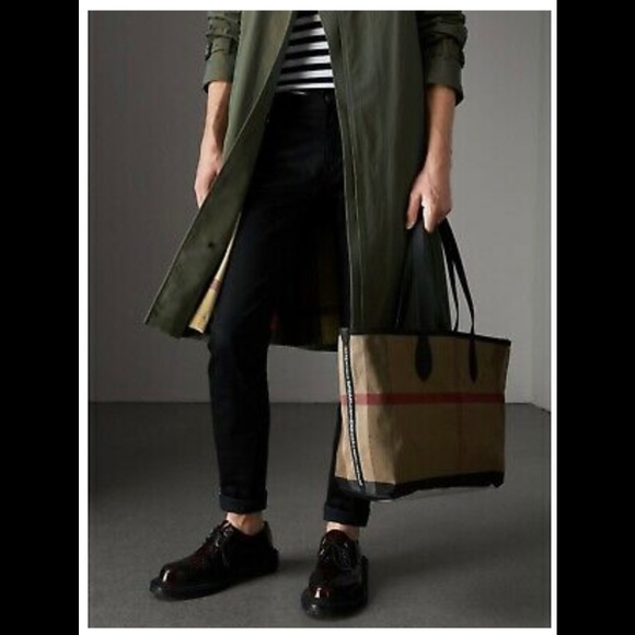 Burberry Canvas Reversible Tote - Picture 3 of 10